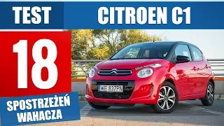 Citroen C1 Shine 1.0 VTi (2017) - TEST PL