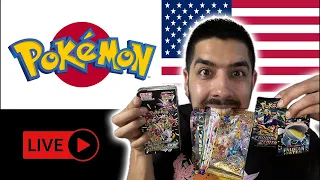 🔴Opening 50 packs, Japanese vs English! #live #pokemon #pokemoncards