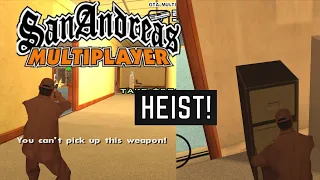 Heists in SAMP l GTA San Andreas Multiplayer l Heist #1 : The LV Police Station Raid! l AER Playss