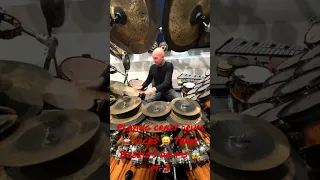 Yes!! Playing crazy drum licks on Terry Bozzio’s Drum set! 😱 so much fun!