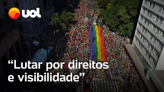Parada LGBTQIA+ na Paulista chama atenção para a política e reinvidica verde e amarelo
