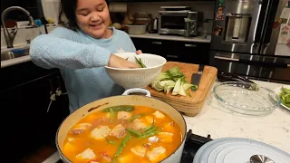 The Girls Help Me Cook Sinigang + Papa's Secret!