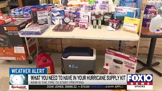 Experts urge people along the Gulf Coast to get hurricane supply kit ready early