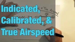 Indicated, Calibrated, & True Airspeed