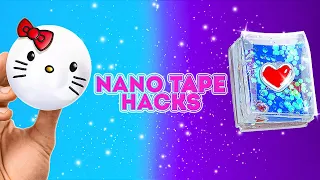 AMAZING NANO TAPE CRAFTS || Cool DIYs for Students! Epoxy Resin & Clay Ideas by 123 GO! SCHOOL