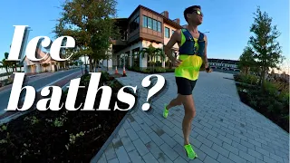 ARE ICE-BATHS BAD AFTER RUNNING? Plus leaning when you run AND the weekly run/training vlog!