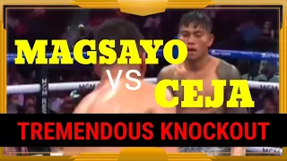 MAGSAYO vs CEJA /ROUND 10 /TREMENDOUS KNOCKOUT /Magsayo vs Ceja fight