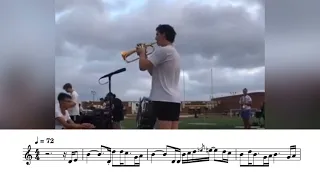 (BAD TRANSCRIPTION) Hebron HS “Odyssey FM” 2022 Flugelhorn Solo