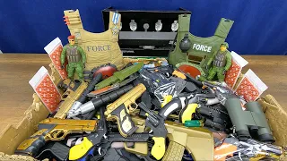 Huge Box of Toy Guns!!! Military and Police Weapons !!! Armory of Guns and Rifles! Equipment...