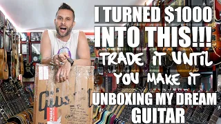 I Turned $1000 Into THIS!!! Unboxing My Dream Guitar