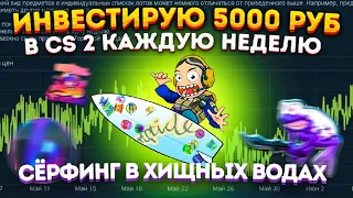 ИНВЕСТИРУЮ КАЖДУЮ НЕДЕЛЮ 5000 РУБ В КС 2 - СЁРФИНГ В ХИЩНЫХ ВОДАХ  ИНВЕСТИЦИИ В КС 2 (CS2)