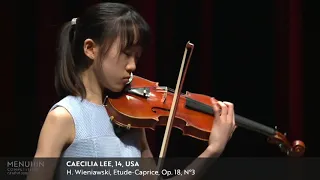 Caecelia Lee performs Wieniawsk's Etude-Caprice Op. 18, No. 3