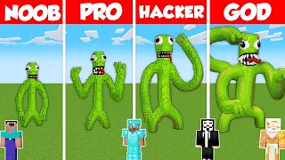 GREEN STATUE RAINBOW FRIENDS CHALLENGE - Minecraft Battle: NOOB vs PRO vs HACKER vs GOD / Animation