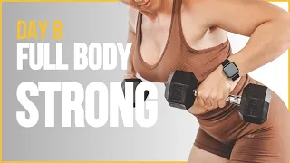 DAY 8//FULL BODY STRONG | Weight Training At Home [Advanced] Over 40