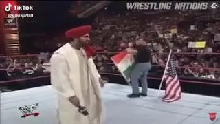 Indian flag disrespect by a wrestler