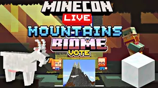 Minecon Biome Vote 2019 Mountains...