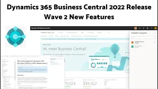 Dynamics 365 Business Central 2022 Release Wave 2 New Features