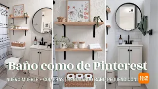 🪴 BAÑO PEQUEÑO | RENOVANDO MI BAÑO CON TEMU 🚽 COMPRAS + NUEVO MUEBLE | CASA INFONAVIT