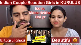 INDIAN couple Reaction | Kurulus Osman | Top 10 Most Beautiful Girls Kurulus Osman | mrmrsreaction