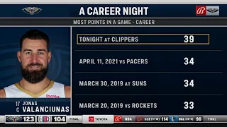 Valanciunas Makes a Career-High 7 Three-Pointers in the Win | Pelicans Live