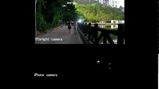 Anpviz 2.0MP Starlight POE Dome Camera Night Vision Comparing with iPhone SKU #  IPC-320ST