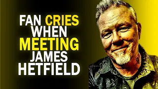 FAN CRIES WHEN MEETING JAMES HETFIELD (GETS EMOTIONAL)  -  RARE METALLICA VIDEO