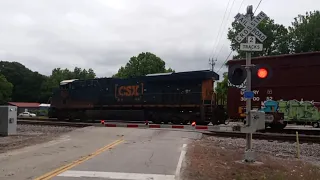CSX Train L645 Rolls Through The Ward Road Railroad Crossing In Lugoff SC