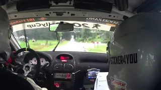 GTC rally 2021 KP3 Achtmaal onboard Peugeot 206 cup [ P. v Teunenbroek & V. Müller ]