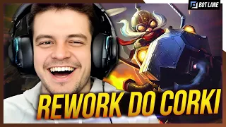 CORKI FINALMENTE VOLTOU PRA BOT LANE! Ficou bom o REWORK?!