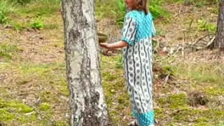 Esnadi singing golden mantra of lightlanguage and sanskrit at the forest