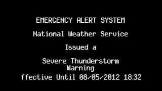 Severe T'Storm Warning: Philadelphia (8/5/12)