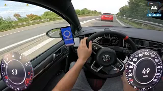 430HP VW Golf GTI TCR  ACCELERATION TOP SPEED POV & SOUND by AutoTopNL-حس مهوش نورمال