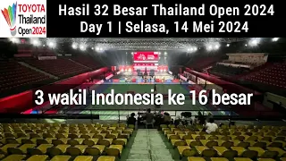 Hasil Babak 32 Besar Thailand Open 2024 day 1 | Rehan Lisa, Adnan Nita, Dejan Gloria ke 16 besar