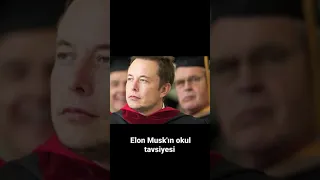 Elon Musk Okul Tavsiyesi #shorts  #elonmusk