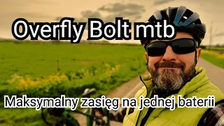 Overfly Bolt mtb. Test zasięgów. Część trzecia. Jedna bateria. Doładowanie 25 km/h. #35.