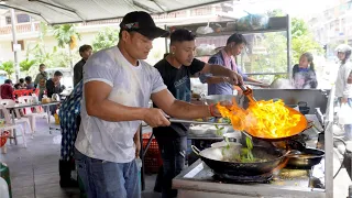 Cook No Rest! Ultimate Wok Skills! Great Team Work! Best Lunch Food Restaurant in Cambodia