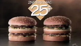 McDonalds 25 Cent Big Mac Commercial 1995