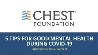 5 Tips for Good Mental Health During COVID-19