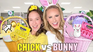 CHICK 🐥 VS BUNNY 🐰 TARGET SHOPPING CHALLENGE!