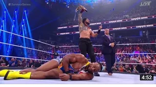 Roman Reigns vs Big e Survivor Series 21 November Hightlights 21/11/2021 wwe Network