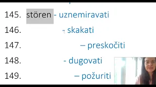 NEMAČKI A1- A2  SVIH 180 GLAGOLA KOJE TREBA ZNATI NA OVOM NIVOU