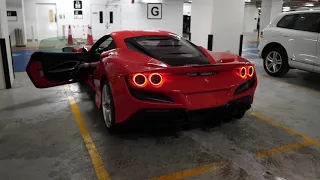 Ferrari F8 Tributo Cold Start Exhaust Sound