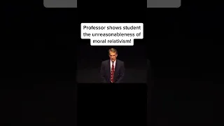 Professor Shows Student Why Moral Relativism is Unreasonable! #Shorts