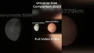 3D Universe Size Comparison 2023 Part 3 #shorts #universe #space #sizecomparison #sizes
