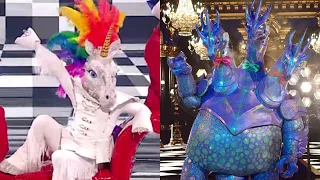 DUET: Unicorn & Hydra performs “Sharp Dressed Man” by ZZ Top (Masked Singer)