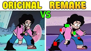 Corrupted Steven And Spinel ORIGINAL VS REMAKE (Come Learn With Pibby x FNF) (FNF MOD)