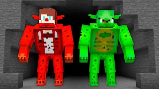 WHY JJ and MIKEY BECOME TROLLS AND ATTACK THE VILLAGE in Minecraft ?