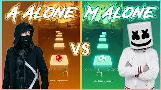 Tiles Hop - Alan Walker - Alone Song VS Marshmallow - Alone Song | V Gamer
