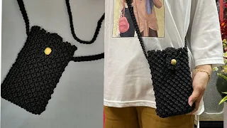 Macrame Phone Bag Tutorials | Basic Macrame | DIY Macrame