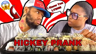 HICKEY MUKPRANK ON MY GIRLFRIEND & SUSHI MUKBANG!!